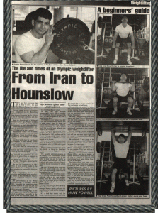 report from iran to hounslow                        